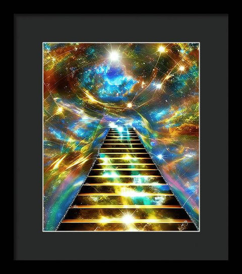 Ascending Stairway to Mystery - Framed Print