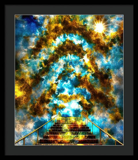 Walking Into the Sky - Framed Print