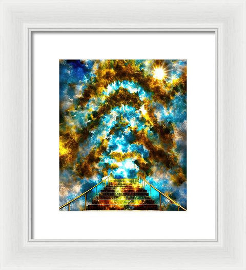 Walking Into the Sky - Framed Print