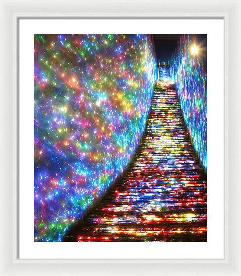 Walking Through a Colorful Oasis - Framed Print