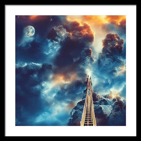 Piercing the Clouds - Framed Print