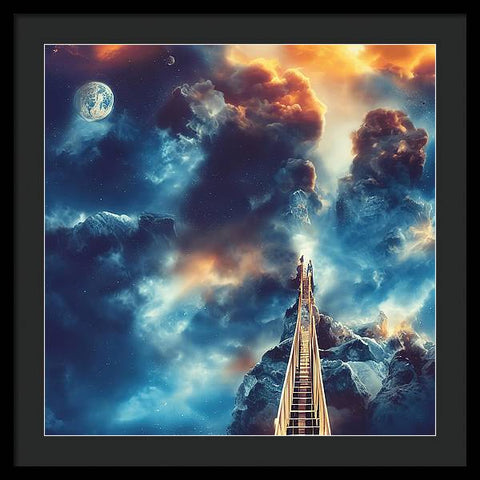 Piercing the Clouds - Framed Print