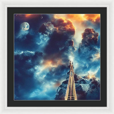 Piercing the Clouds - Framed Print