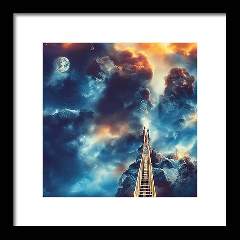 Piercing the Clouds - Framed Print