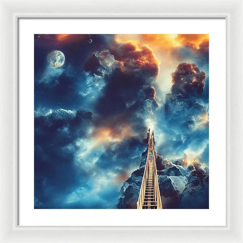 Piercing the Clouds - Framed Print