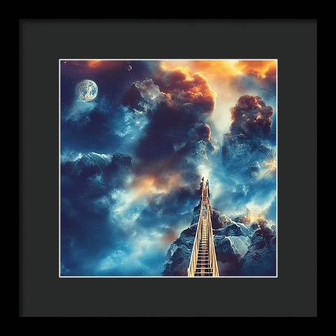 Piercing the Clouds - Framed Print