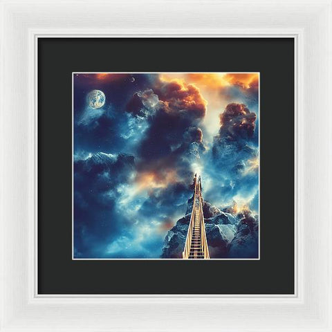 Piercing the Clouds - Framed Print