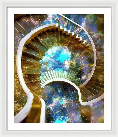 The Dreaming Boy Ascending - Framed Print