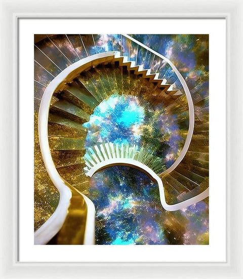 The Dreaming Boy Ascending - Framed Print