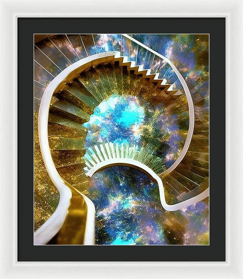 The Dreaming Boy Ascending - Framed Print