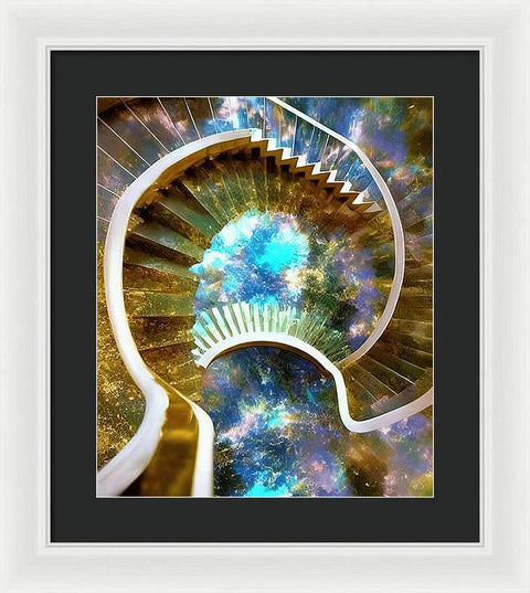 The Dreaming Boy Ascending - Framed Print