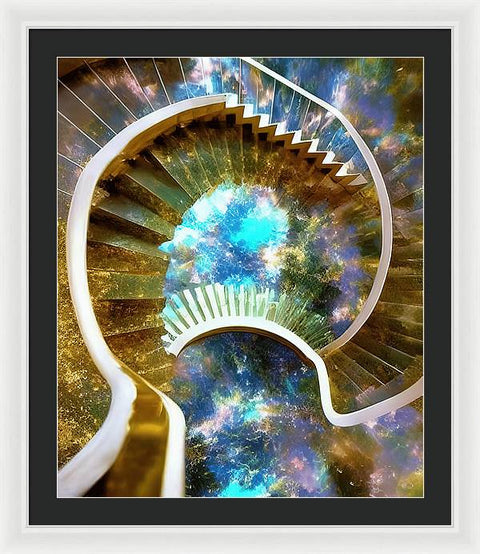 The Dreaming Boy Ascending - Framed Print