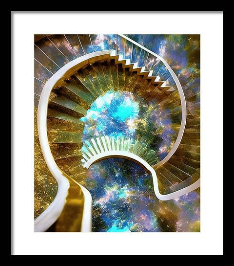 The Dreaming Boy Ascending - Framed Print